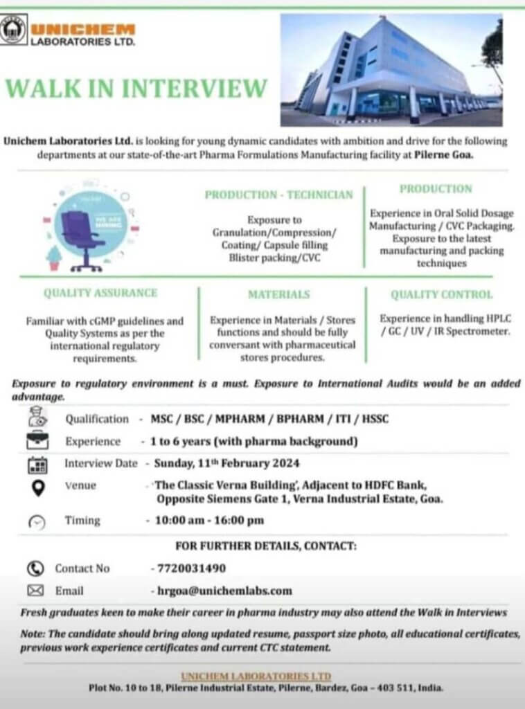 Unichem Laboratories Ltd.