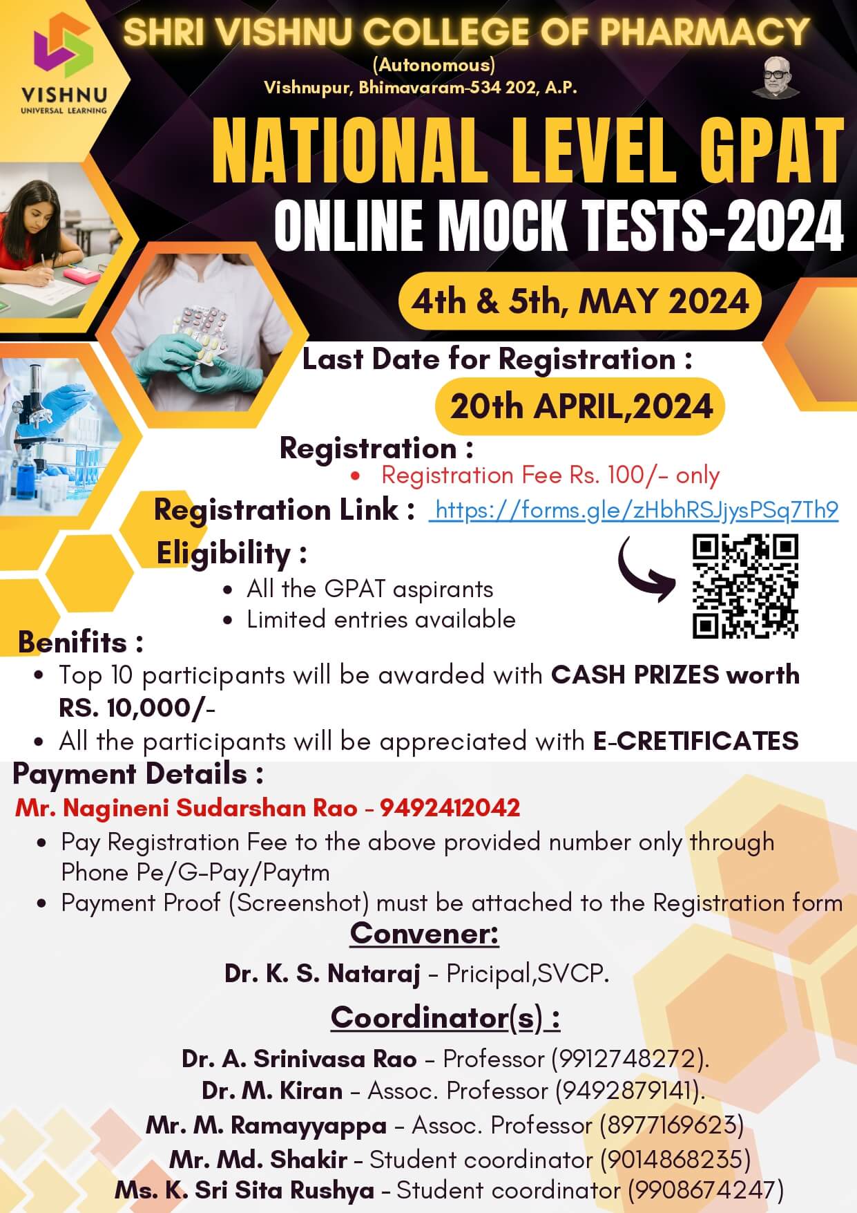 ONLINE NATIONAL LEVEL GPAT MOCK TESTS-2024