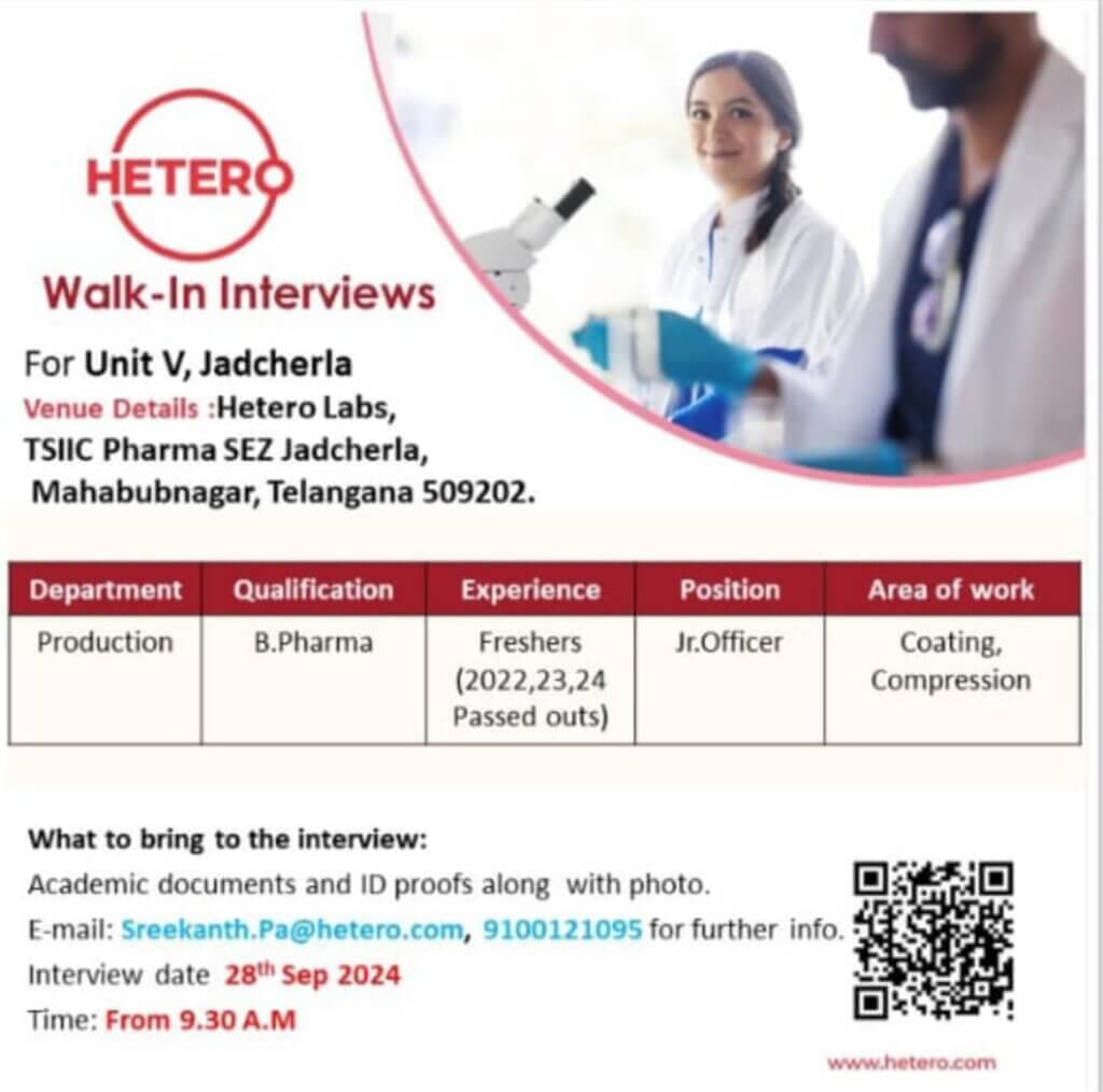 Walk-In Interviews for Freshers