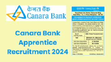 Canara Bank Graduate Apprentice Recruitment