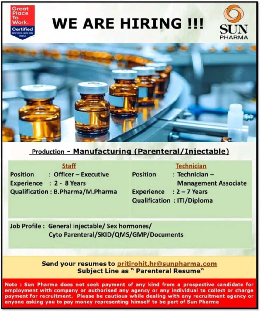 Sun Pharma Careers