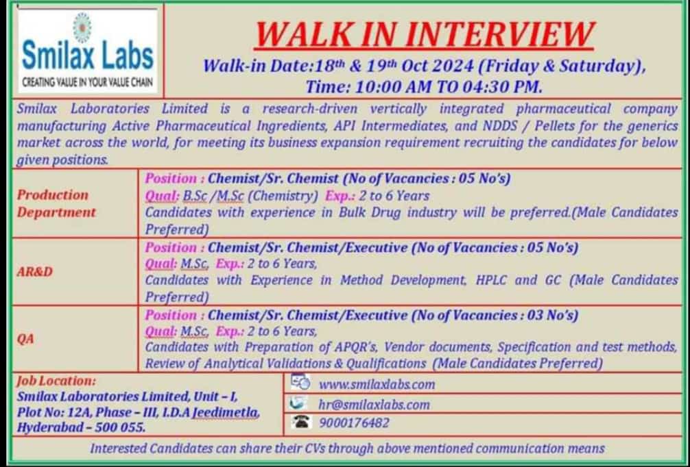 Walk-In Interview