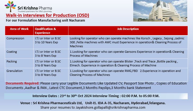 Sri Krishna Pharmaceuticals