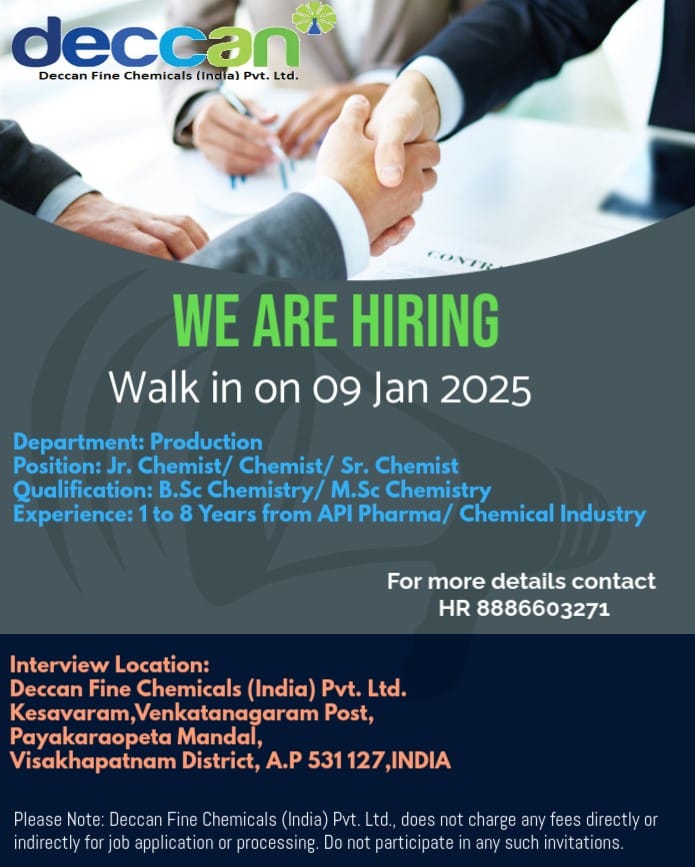 Deccan Fine Chemicals Walk-In Drive