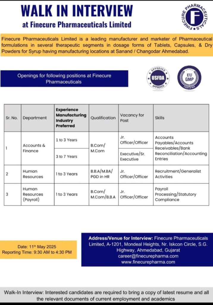 Finecure Pharmaceuticals