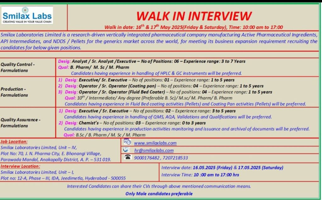 Smilax Labs Walk-In