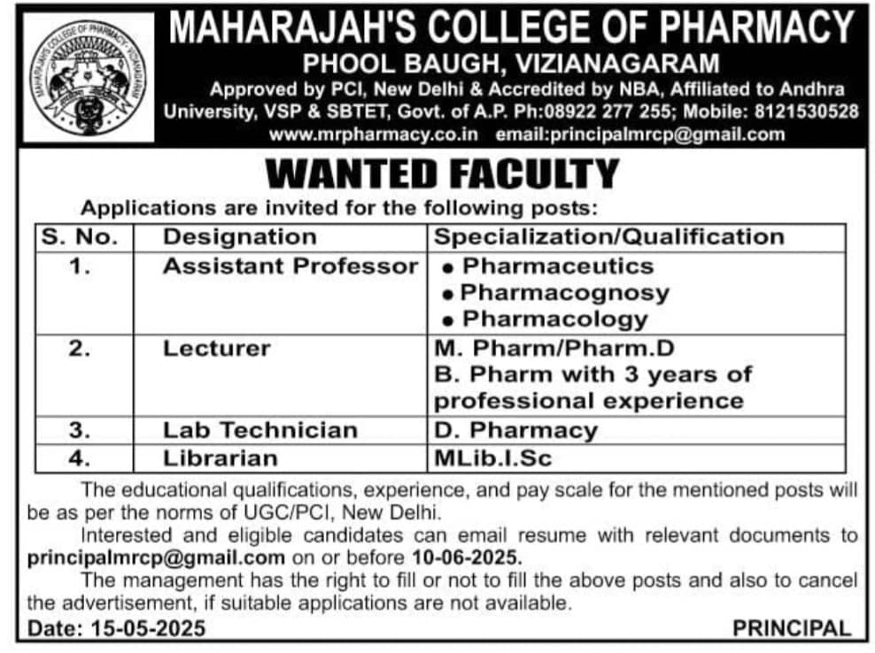 Maharaj's College of Pharmacy