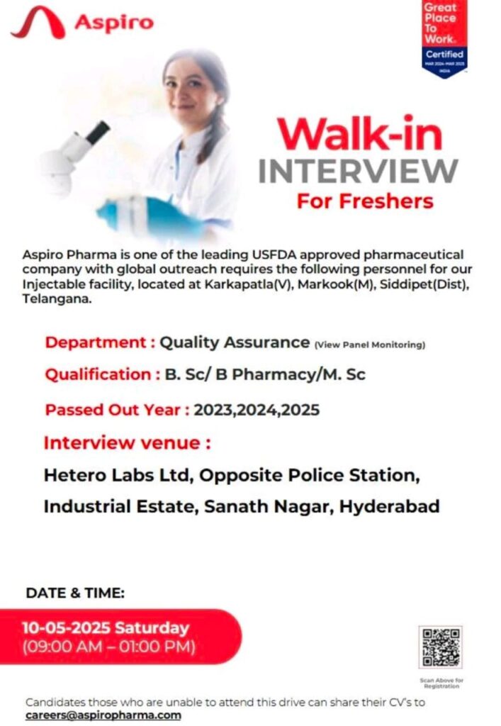 Walk-In Interview for Freshers Walk-In for Freshers