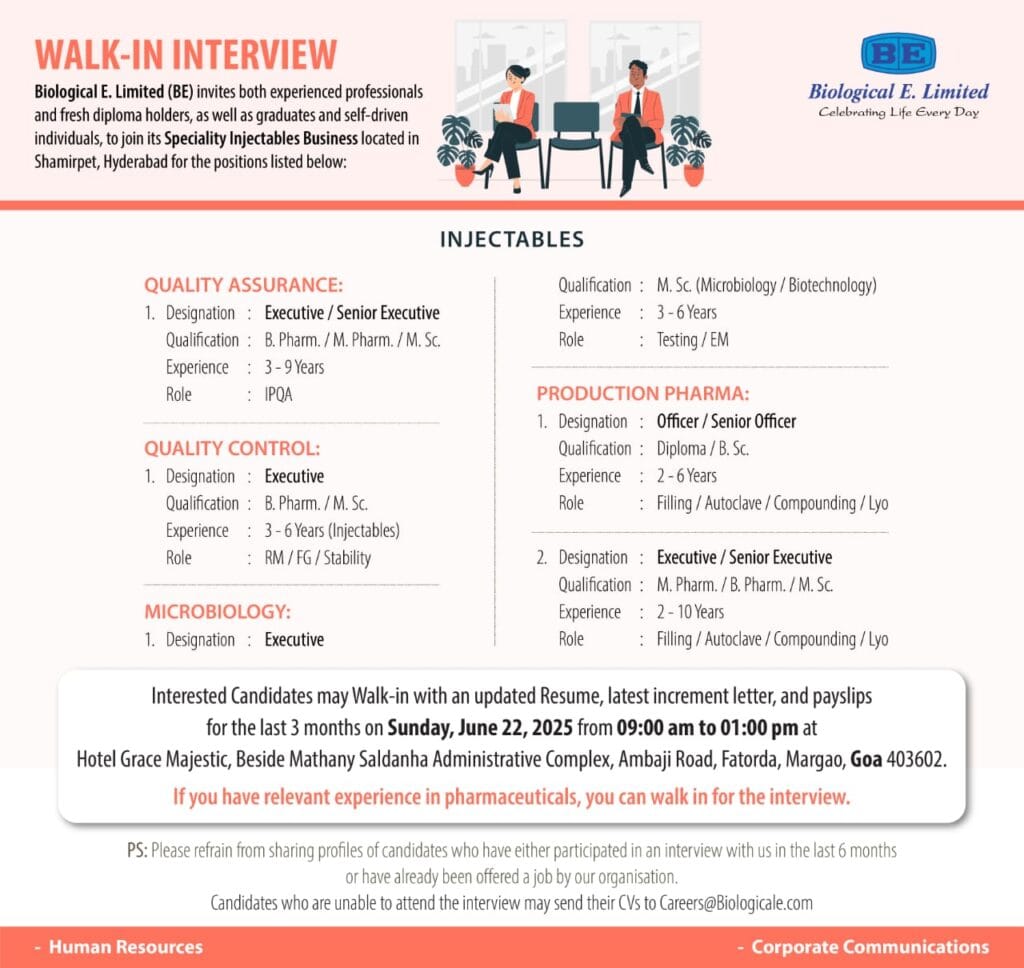 Walk-In Interview