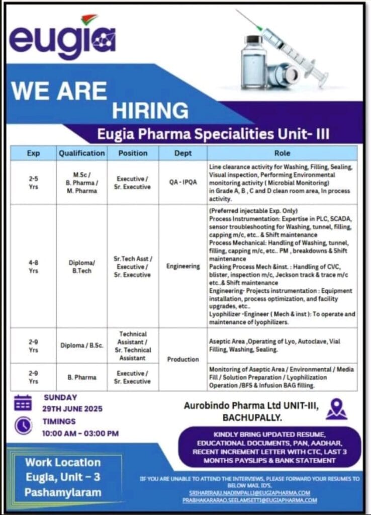 Eugia Pharma 