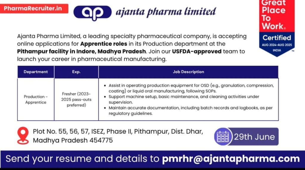 Hiring Freshers 2025