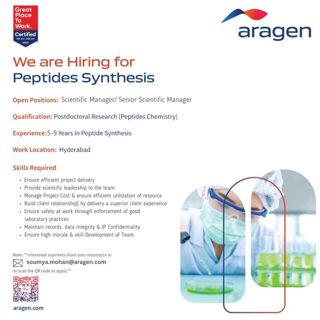  Peptide Synthesis Jobs