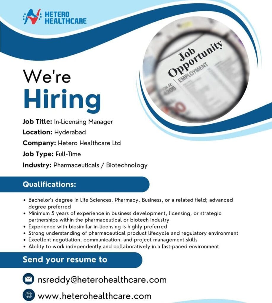 Hetero Healthcare Hiring