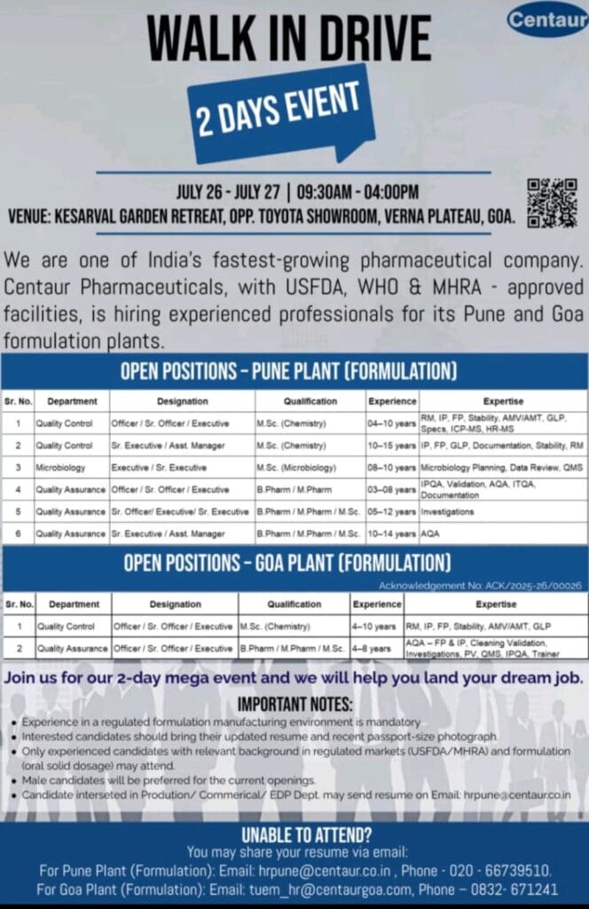 Centaur Pharmaceuticals 