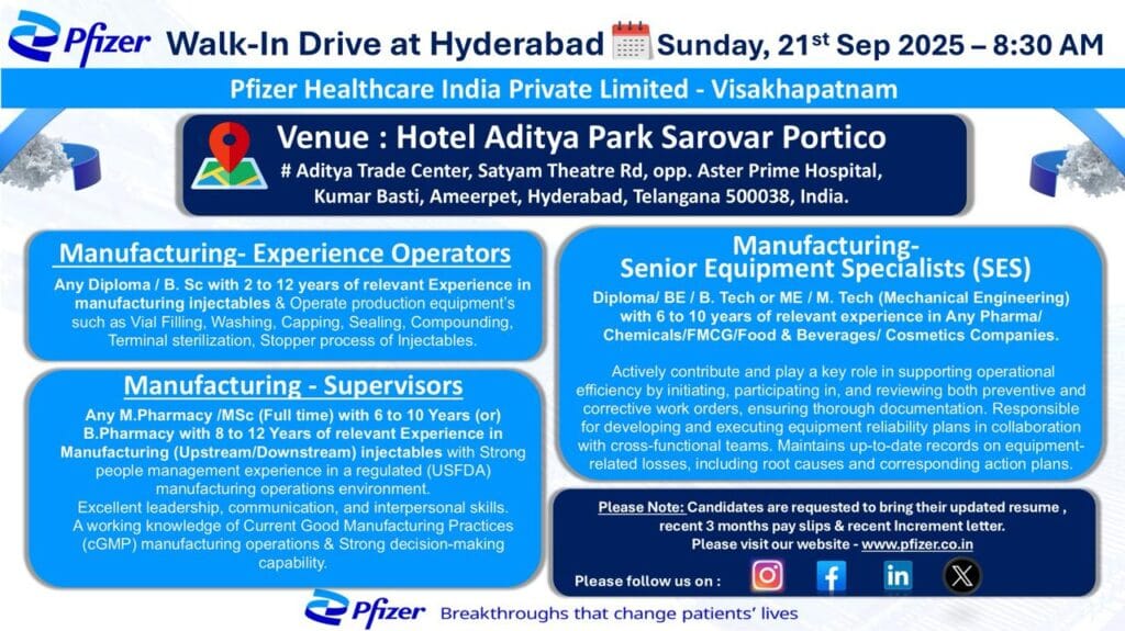 Pfizer Walk-In Drive