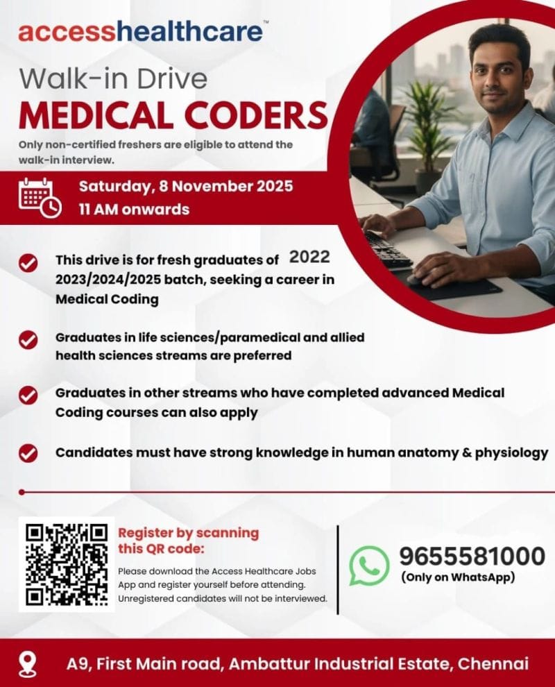 Walk-in Drive for Medical Coders