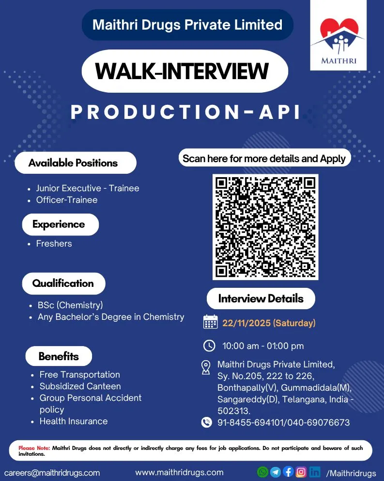 Fresher Walk-In Interview