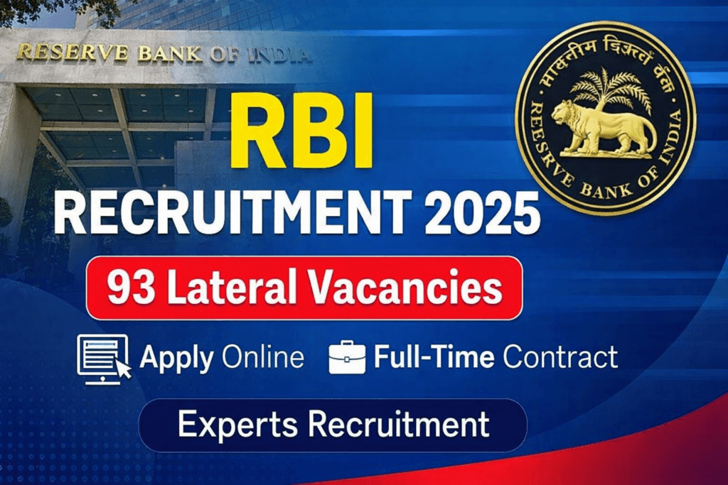 RBI Lateral Recruitment 2026