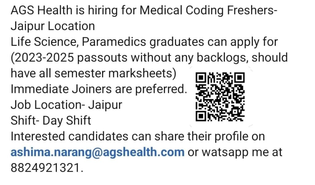 medical coding freshers