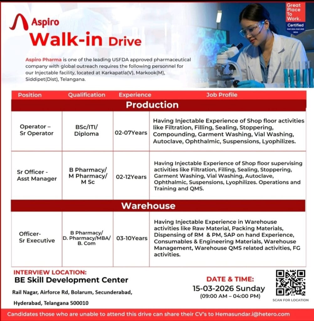 Aspiro Pharma walk-in drive