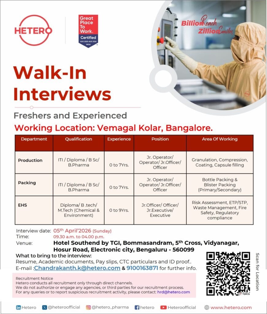 Freshers & Experienced Jobs