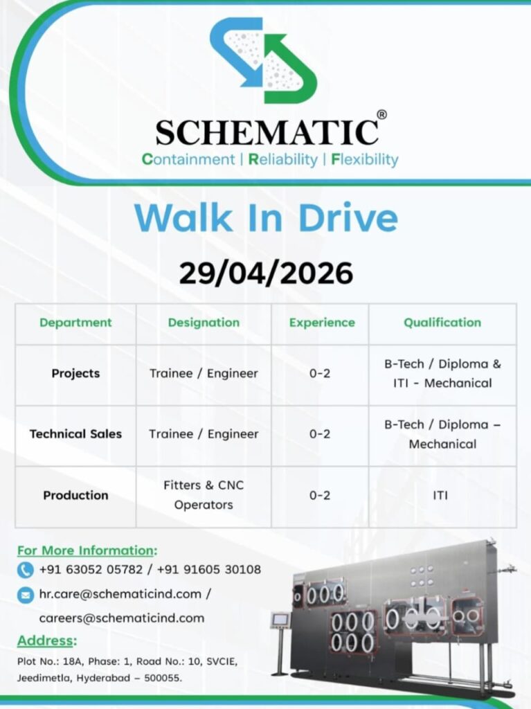 Schematic walk-in drive 2026