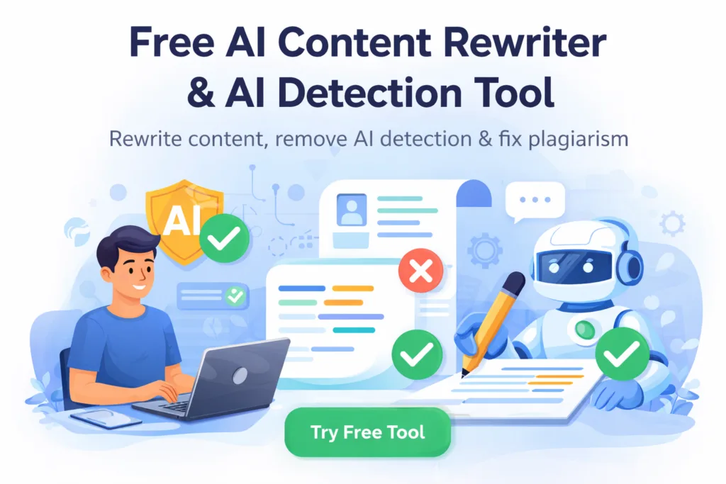 Free AI Content Rewriter & AI Detection Tool
