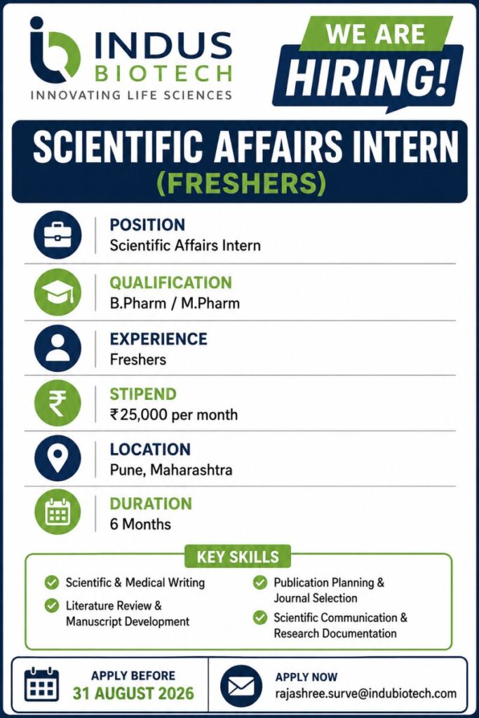 Scientific Affairs Intern